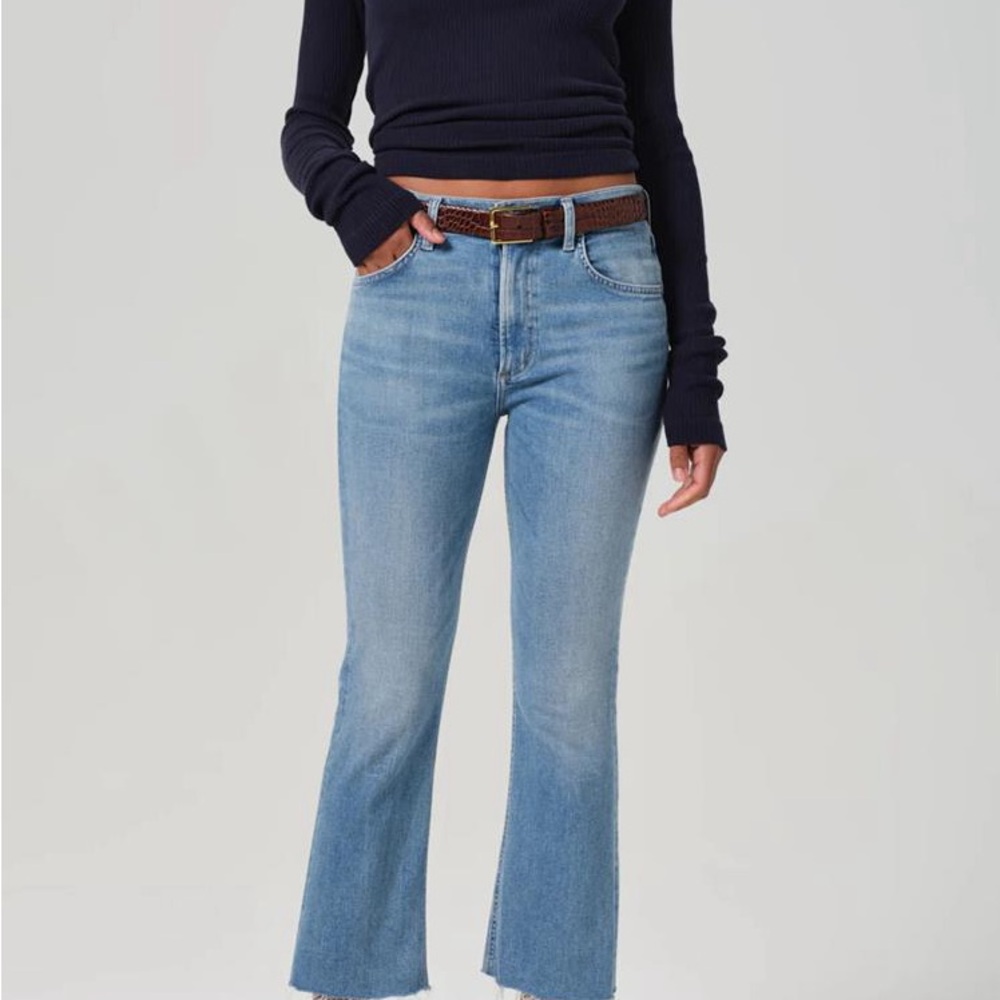 Citizens Of Humanity Mid Blue Cropped Jeans, ISOLA